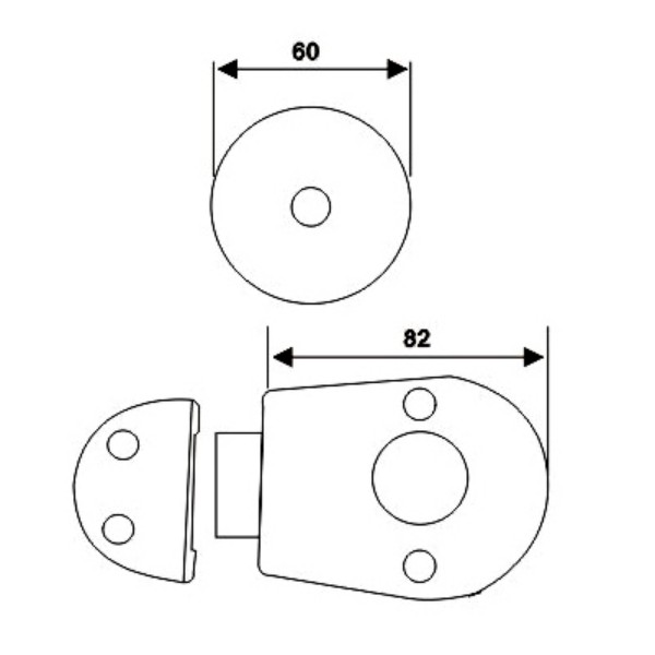 Fechadura da porta ocupada