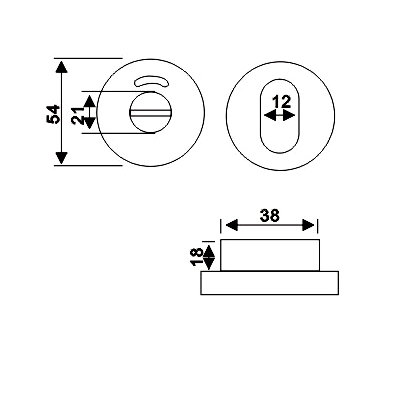 Thumb Turn With Indicator