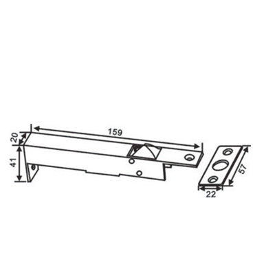 Commercial Flush Bolt