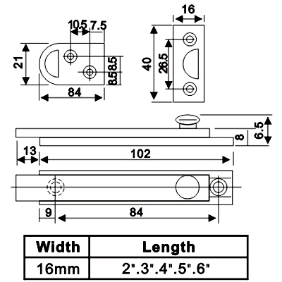 Tornillos para puertas francesas