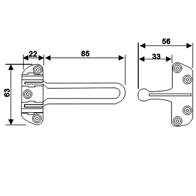 High Security Door Chain