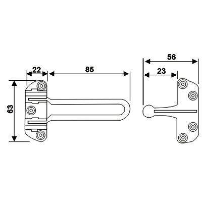 Chrome Door Chain