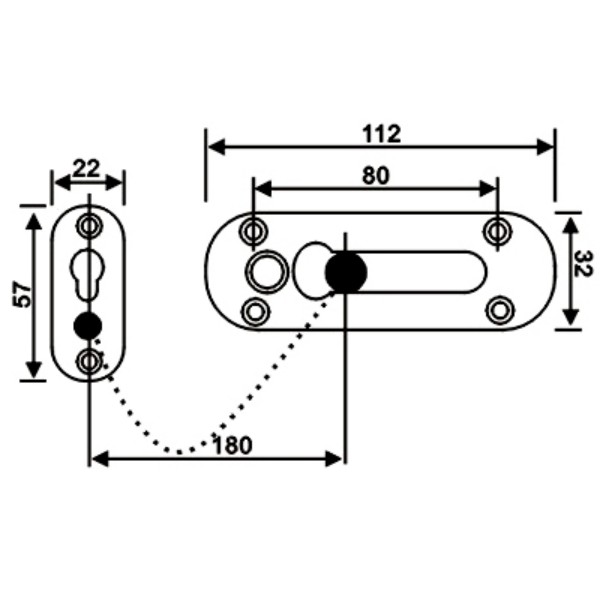 Silver Door Chain