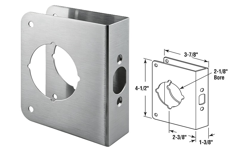 Stainless Steel Lock and Door Reinforcer