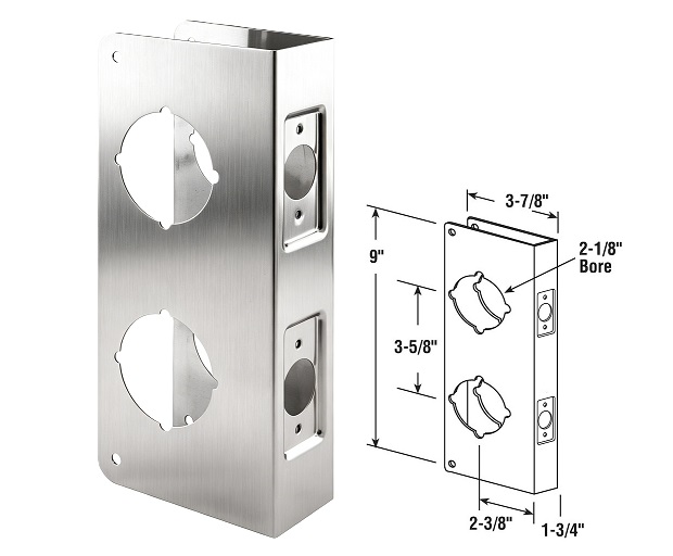 Door Reinforcer Plate Double Bores