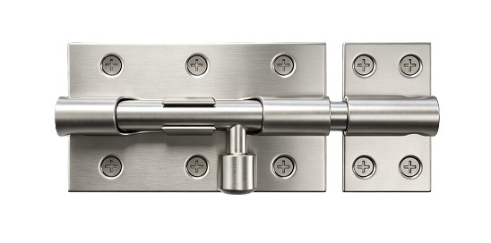 WingsTec Heavy Duty Straight Round Barrel Bolt