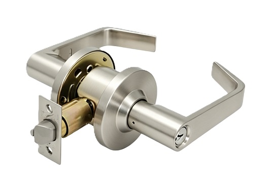 Grade 2 Commercial Keyed Entry Door Lever Lock Set