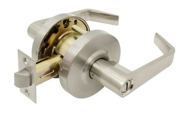 Grade 2 Commercial Keyed Privacy Restroom Door Lever