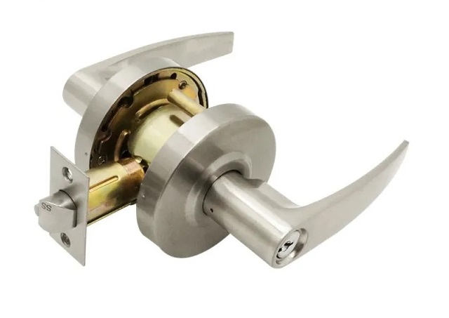 Grade 2 Commercial Storeroom Keyed Door Lever Lock Set
