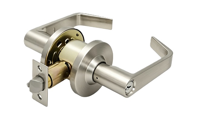 Grade 2 Commercial Classroom Keyed Door Lever Lock Set
