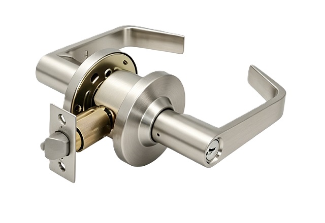 Grade 2 Commercial Storeroom Keyed Door Lever Lock Set
