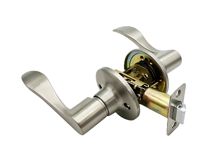 Modern Residential Tubular Passage Wave Door Lever