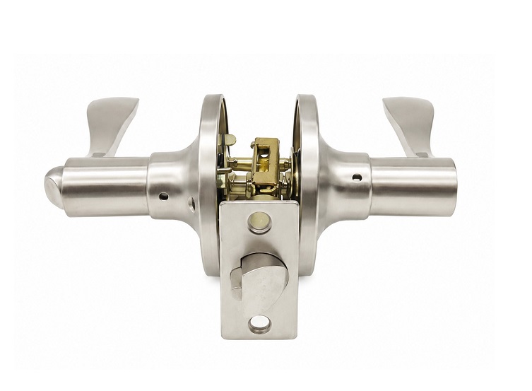 Modern Residential Tubular Privacy Wave Door Lever