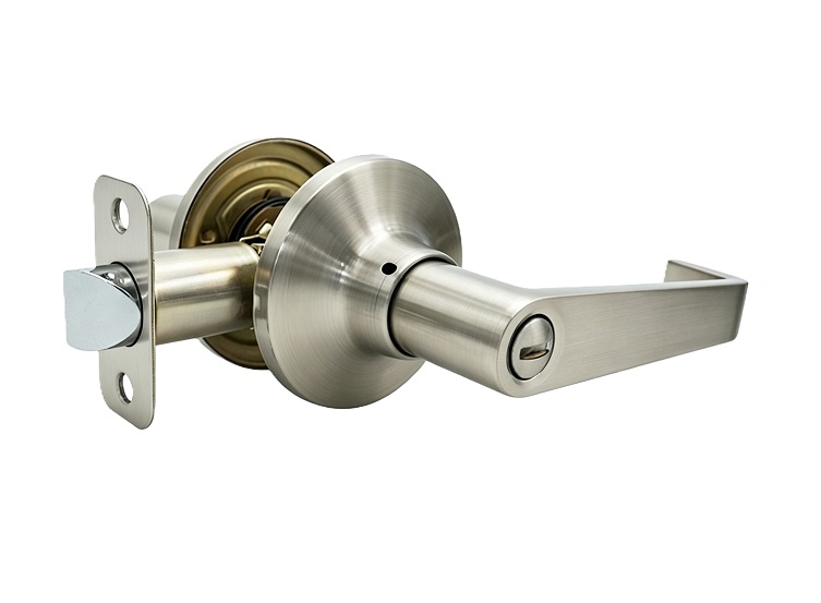 Modern Residential Tubular Privacy L-Shape Door Lever
