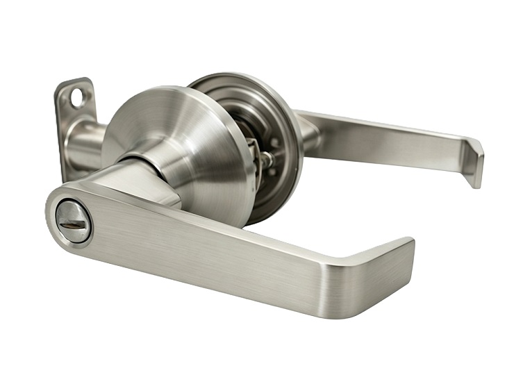 Modern Residential Tubular Privacy L-Shape Door Lever
