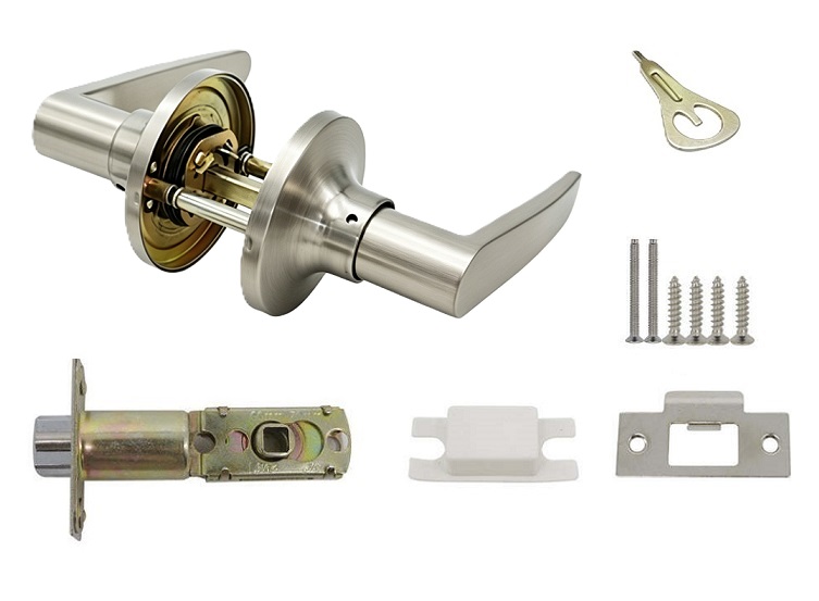 Budget Residential Tubular Passage L-Shape Door Lever