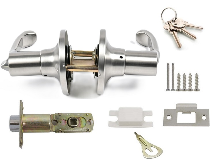 Affordable Residential Tubular Keyed Entry Slipped Lever
