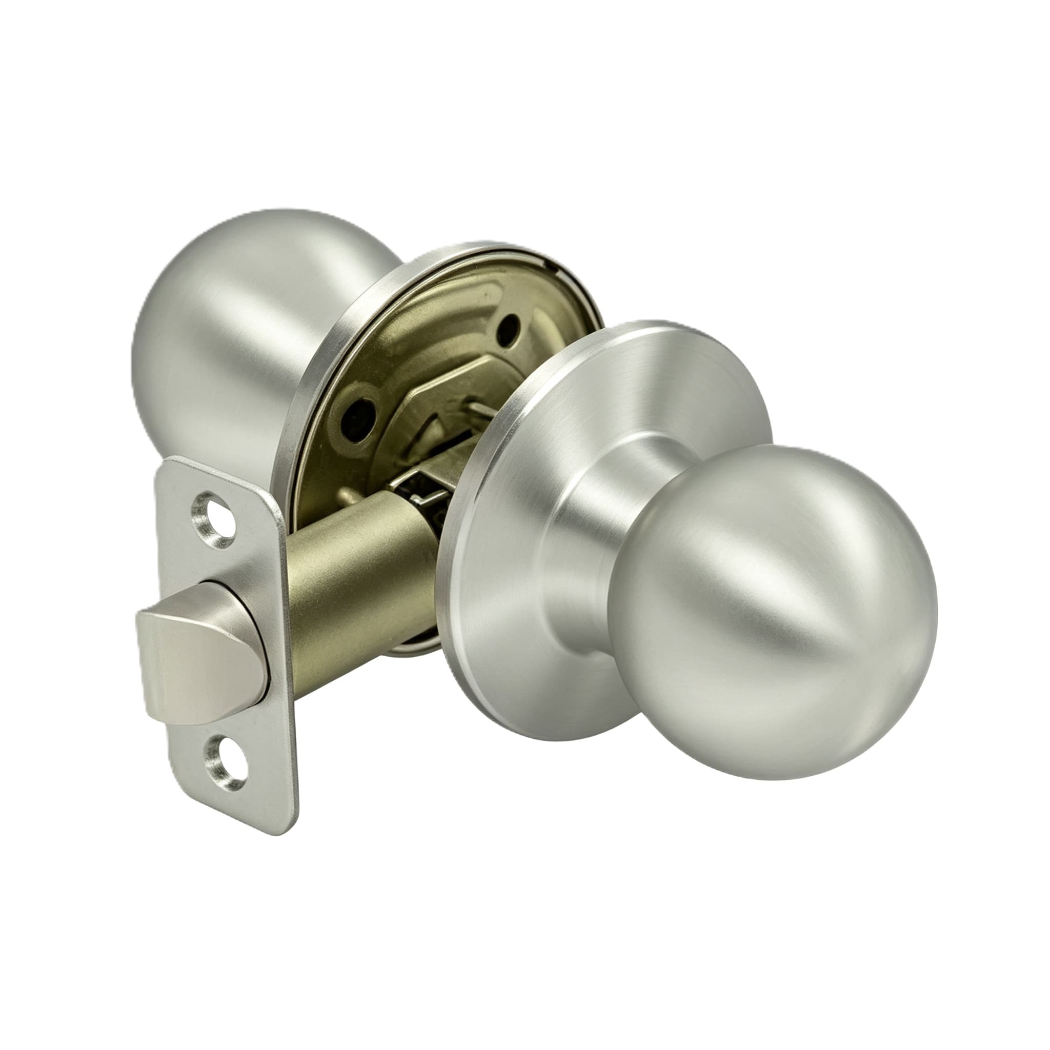 Satin Nickel Ball Tubular  Passage Door Knob
