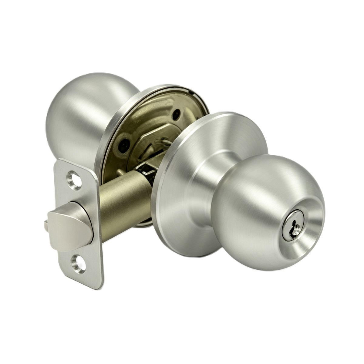 Stainless Steel Round Ball Door Knob with Keys