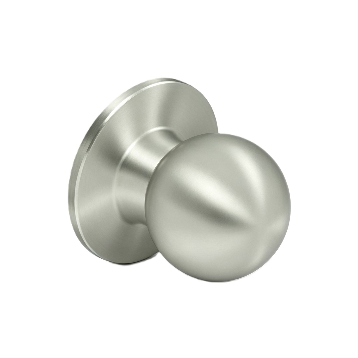 Satin Nickel Ball Single Dummy Door Knob Non Turning