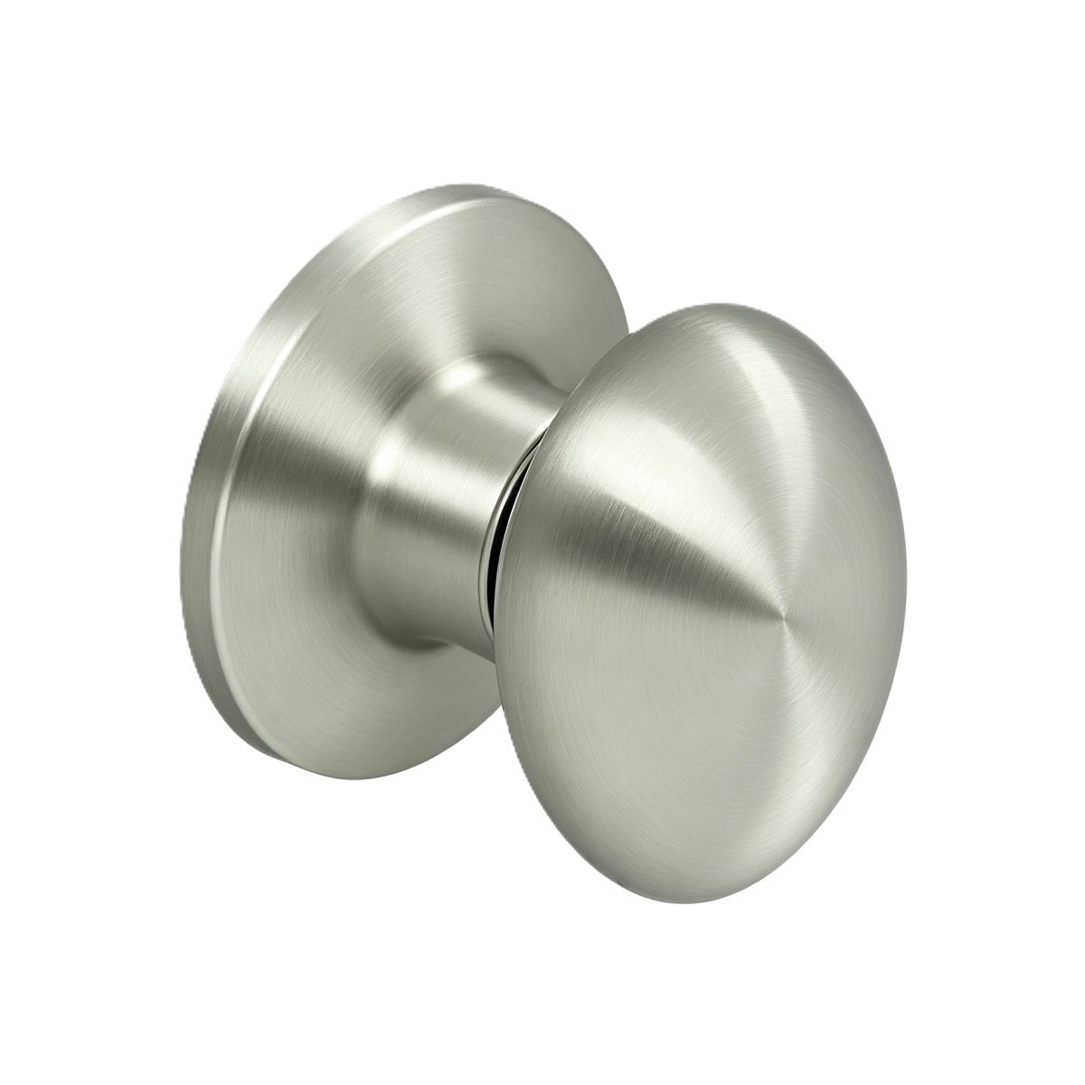 Satin Nickel Egg Single Dummy Door Knob Non Turning