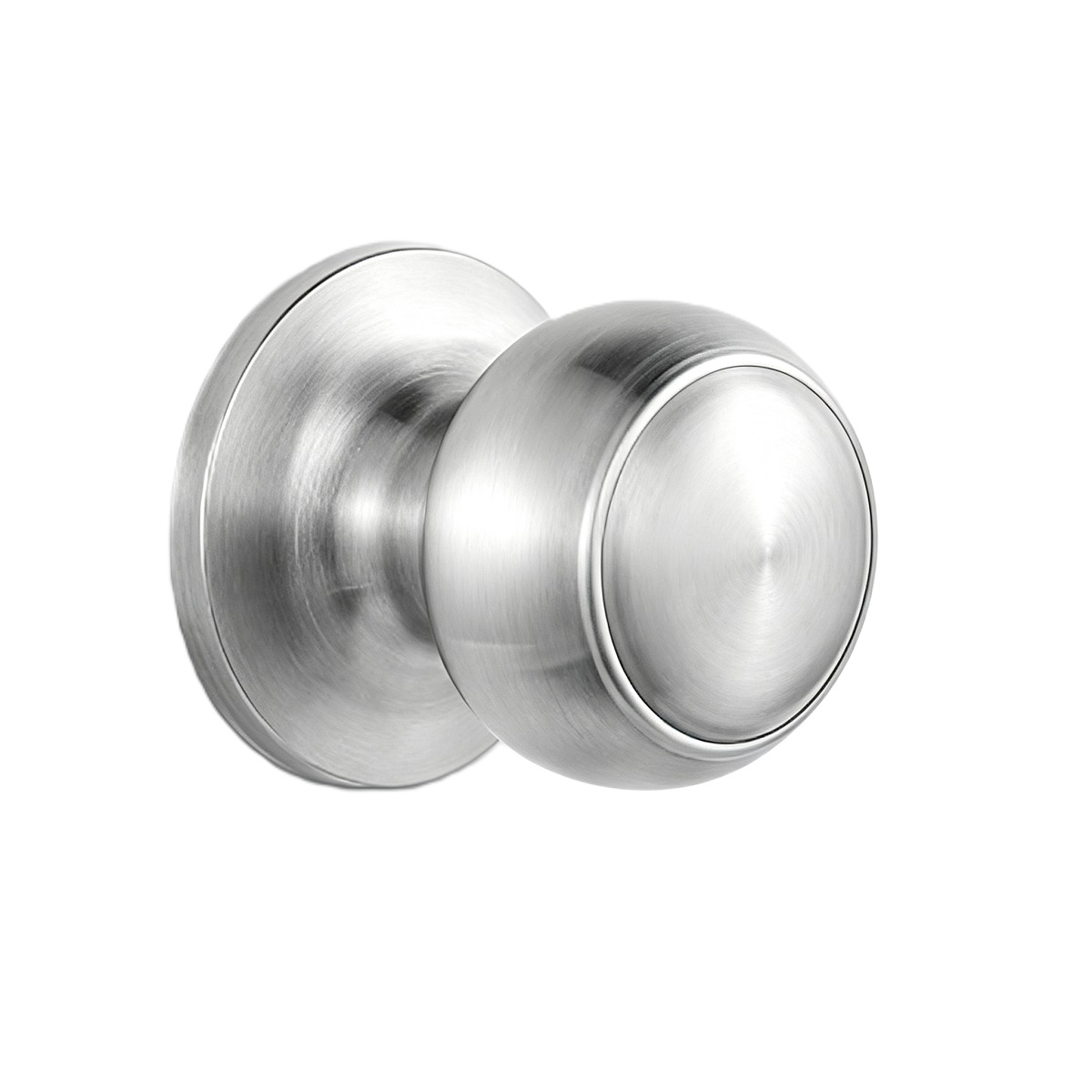 Satin Nickel Ball Single Dummy Door Knob Non Turning