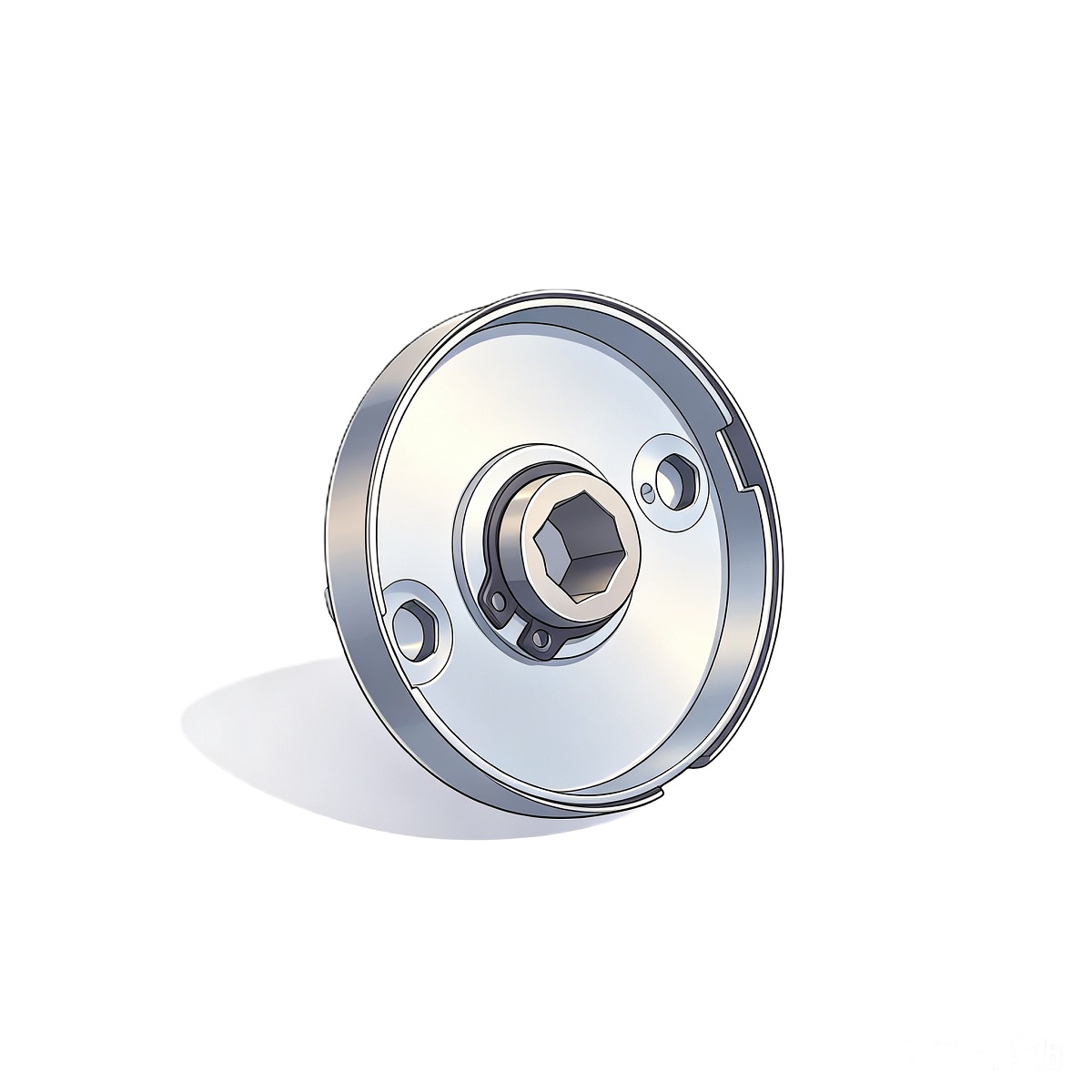 Stainless Steel Thumbturn&Release On Round Rose