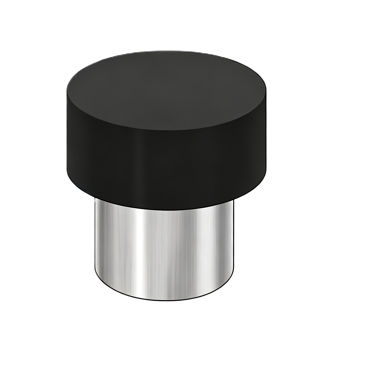 SUS304 Cylindrical Floor Mounted Door Stopper