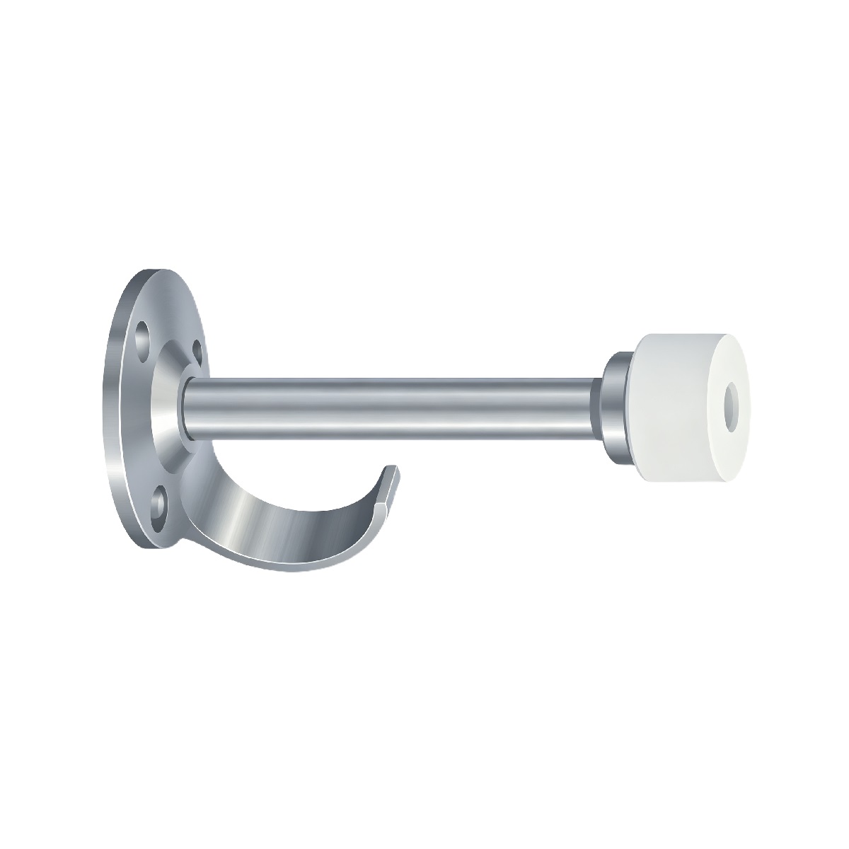 Wall‑Mounted Door Stopper With Integrated Coat Hook