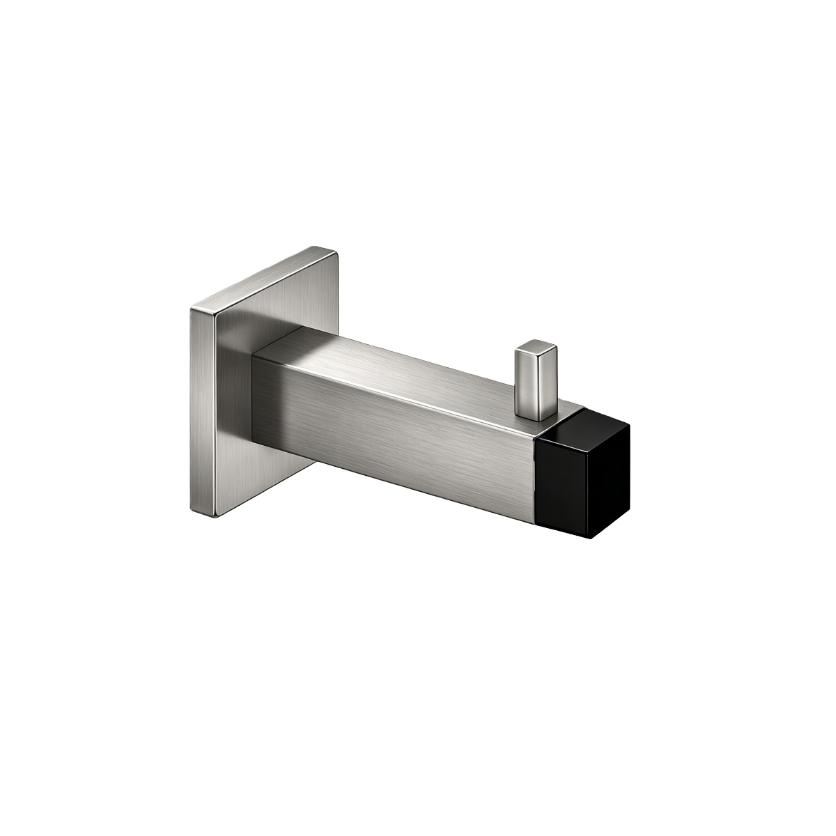 Stainless Steel Square Skirting Wall Mounted Stopper With Hook