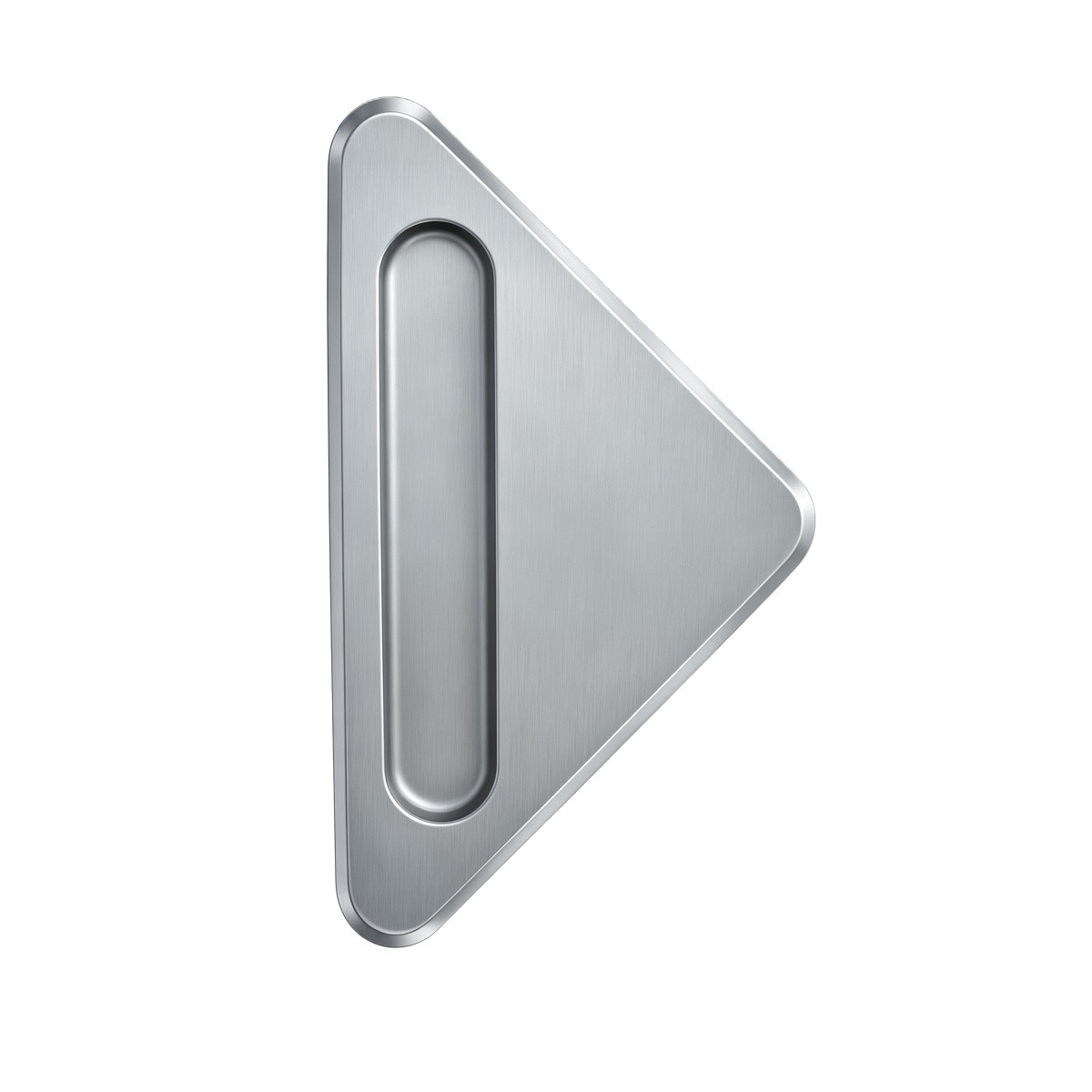 Triangular Recessed Flush Pull