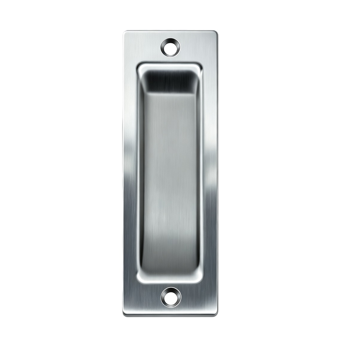 Rectangular Flush Pull With Screw‑Fix Face Plate
