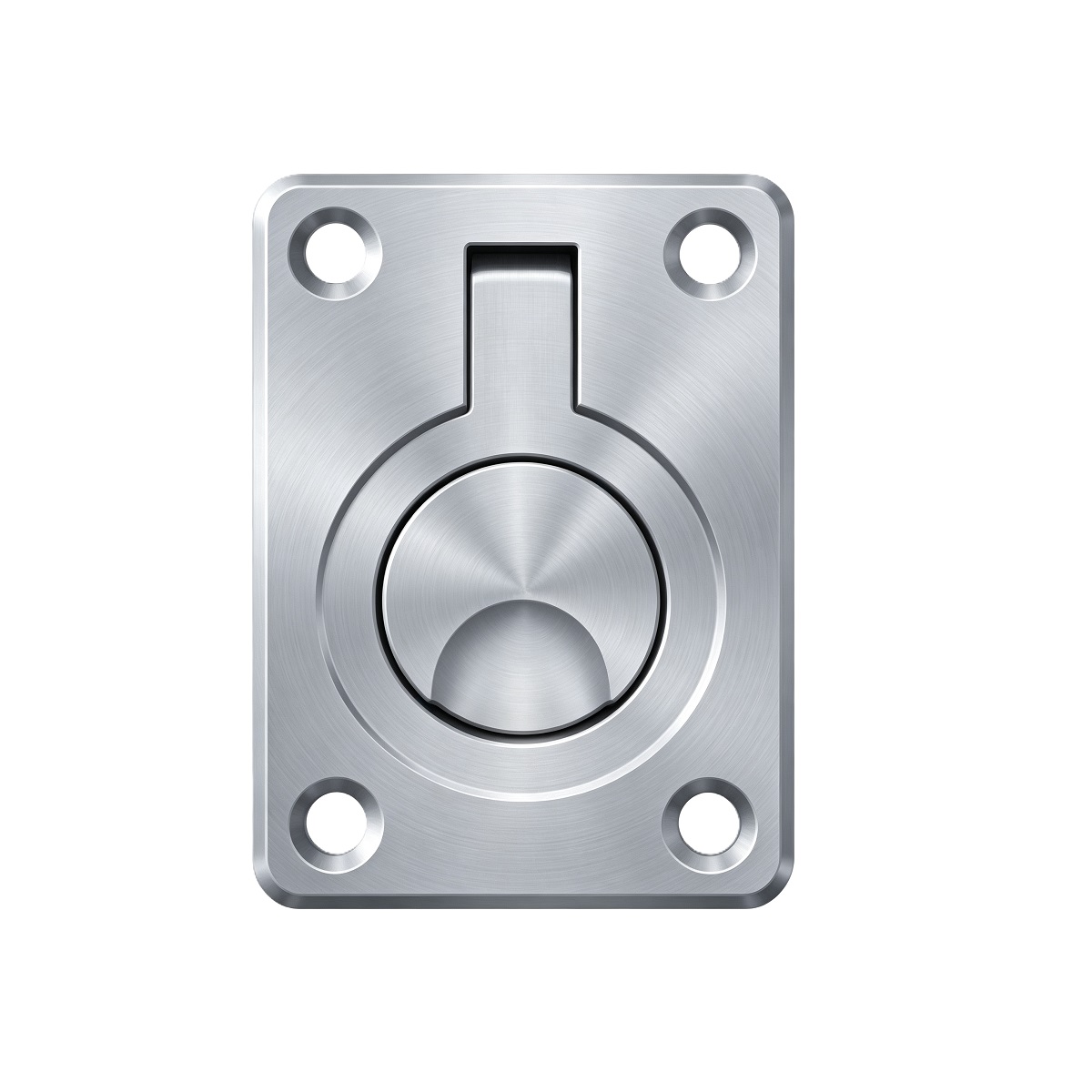 Square Base Recessed Flush Ring Pull