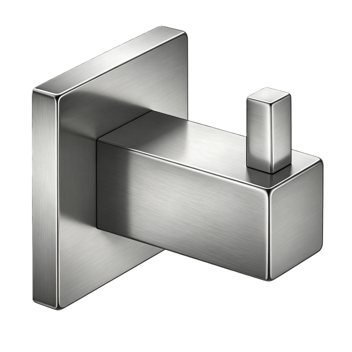SUS304 Square Base Single Wall Mount Coat Hook
