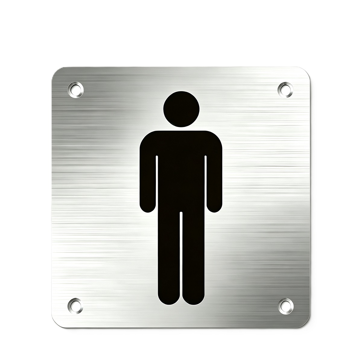 Square Stainless Steel Etched Sign Plate