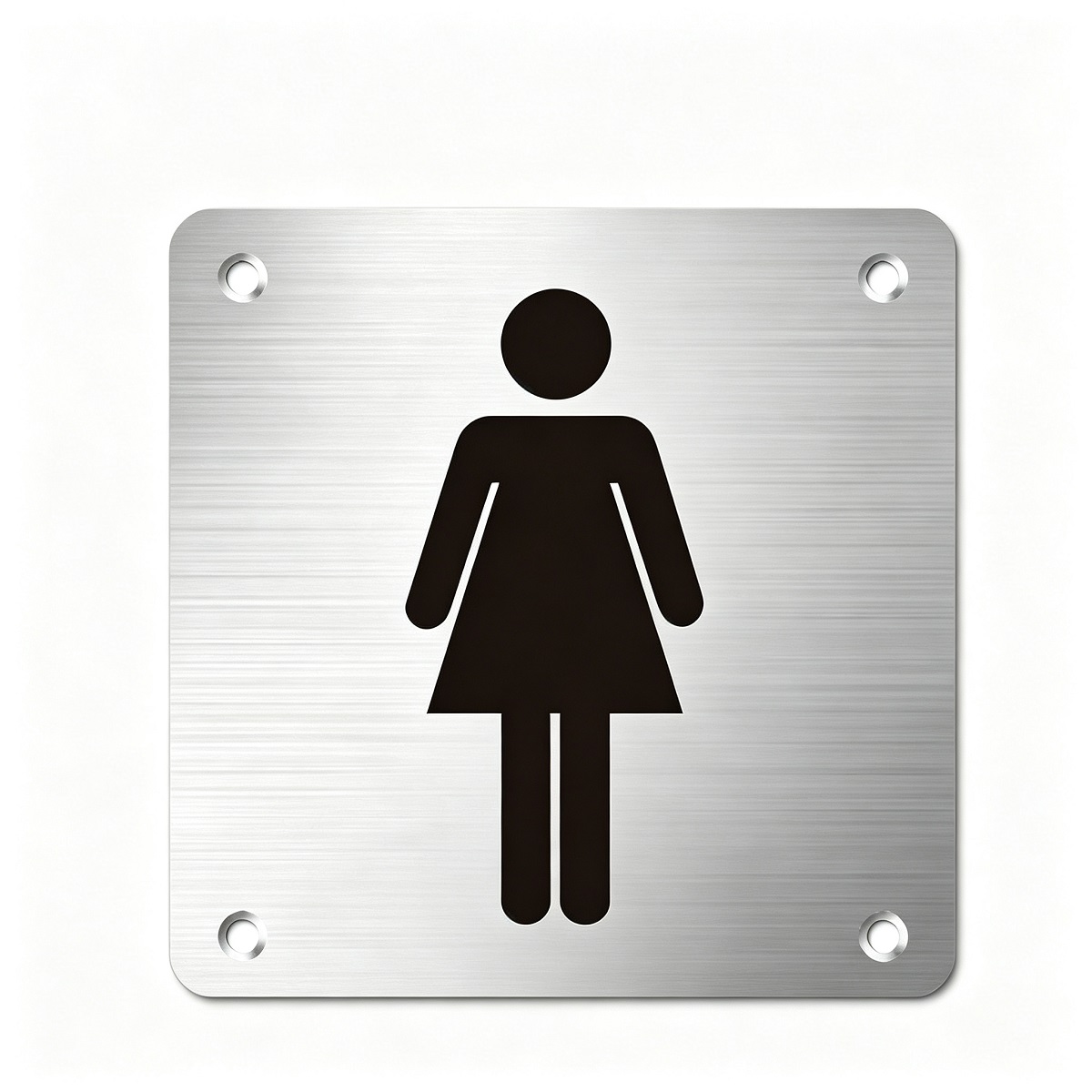Square Metal Screen Printed Sign Plate