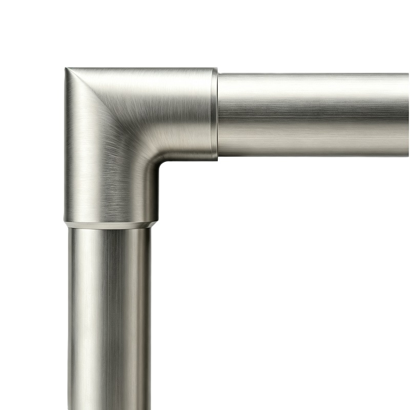 Bar To Bar Connector 90DG, 60x60mm, SS‑304, F/ø19mm Tubes