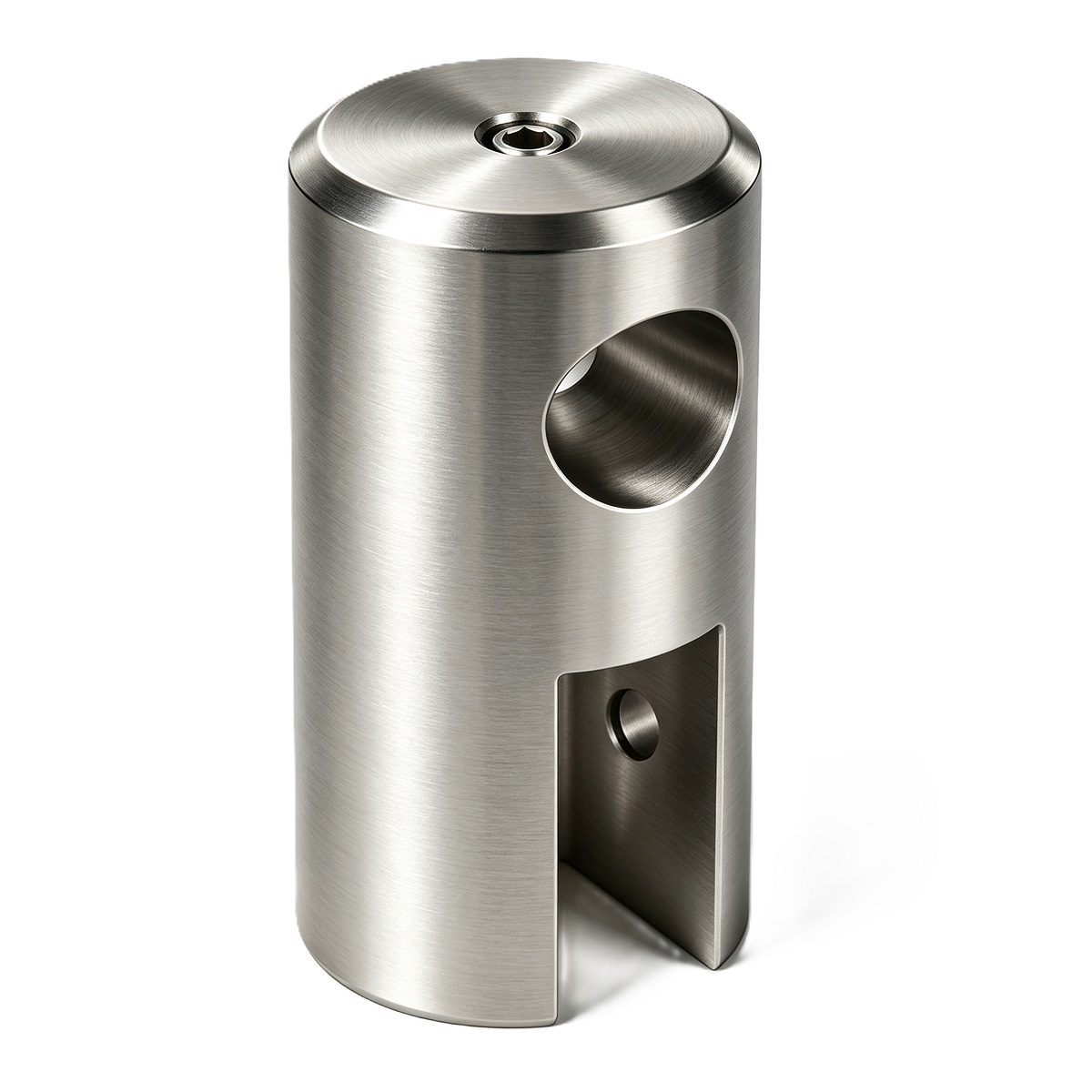 Bar To Glass Centre Bracket  F/ø19mm Tube,8‑10mm Glass Thickness