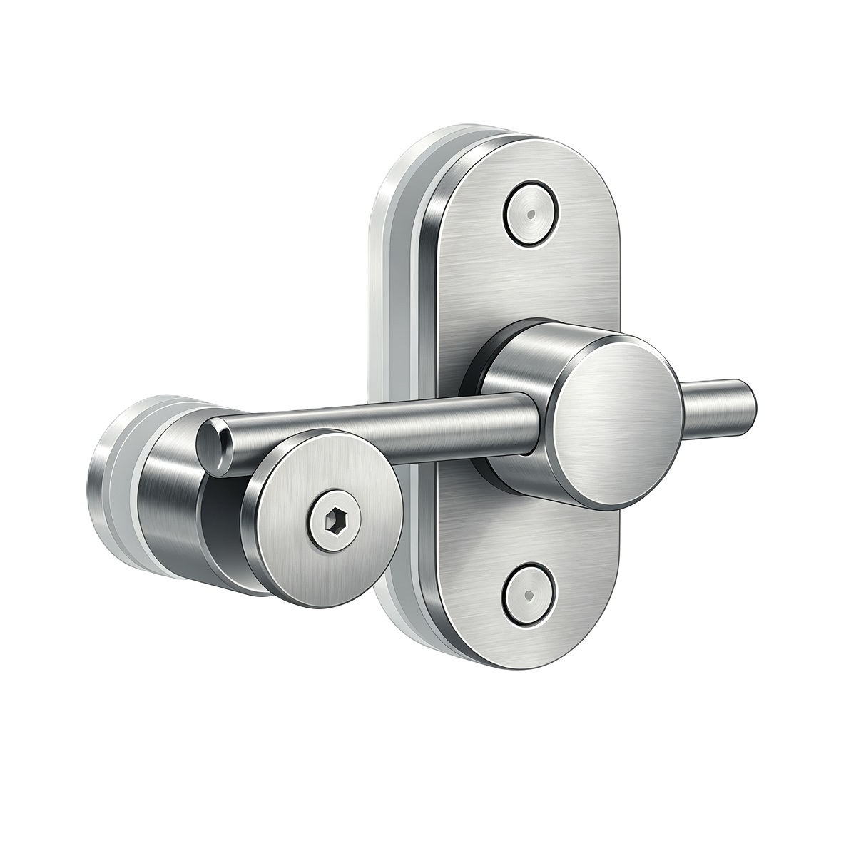 Toilet Lock Slim For Glass Cubicle With Indicator SUS304 8‑10mm Glass