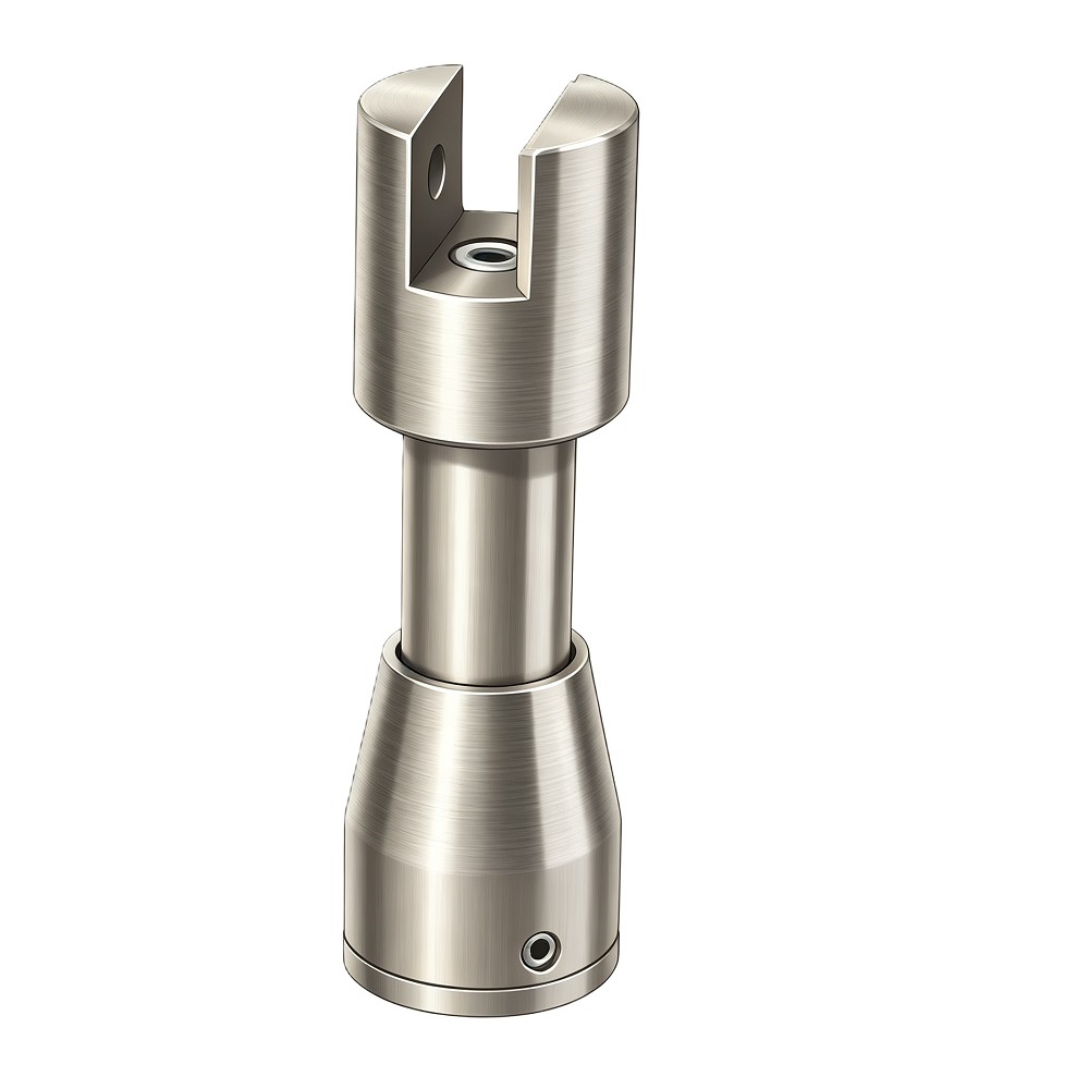 Panel Support Leg 95‑105mm, F/8‑13mm Glass, SS304‑Brushed