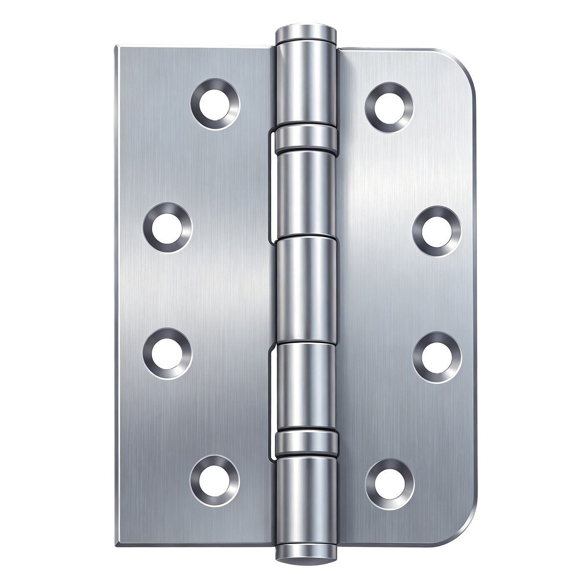 Stainless Steel 1/4 Inch Radius Ball Bearing Butt Door Hinge
