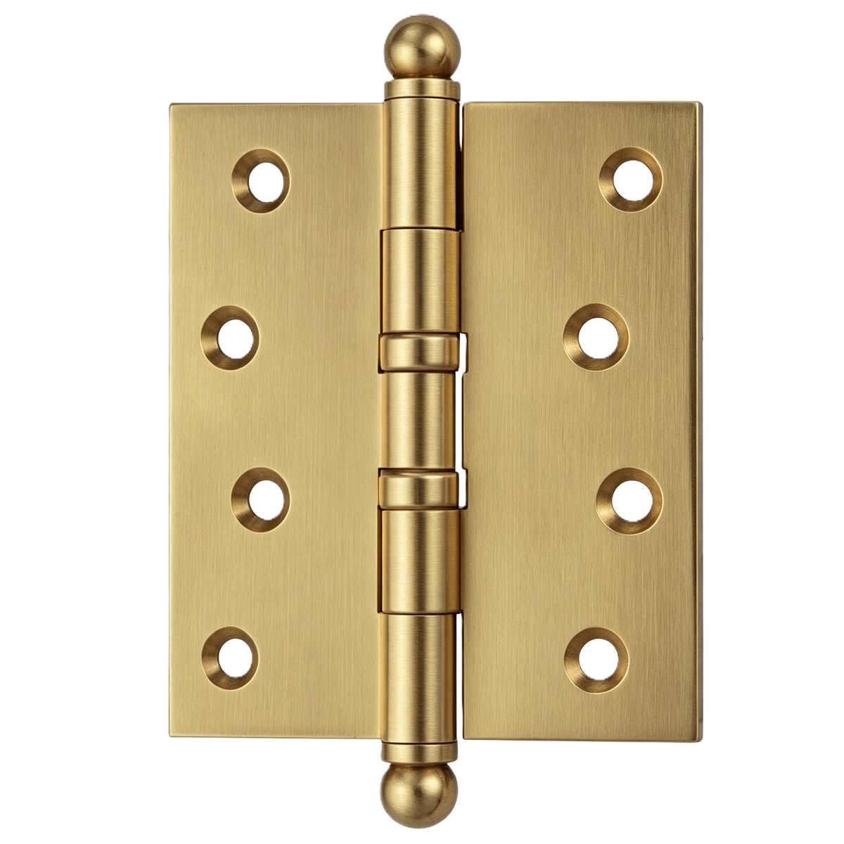 Solid Brass 2 Ball Bearing Butt Hinge With Ball Tip