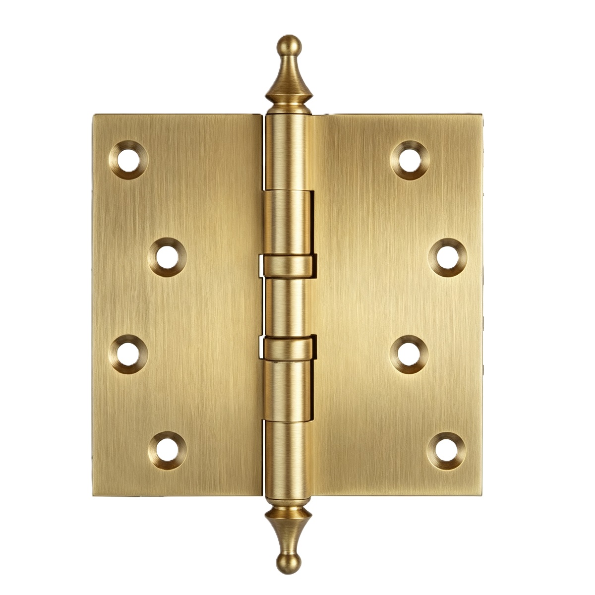 Solid Brass 2 Ball Bearing Butt Hinge With Crown Tip