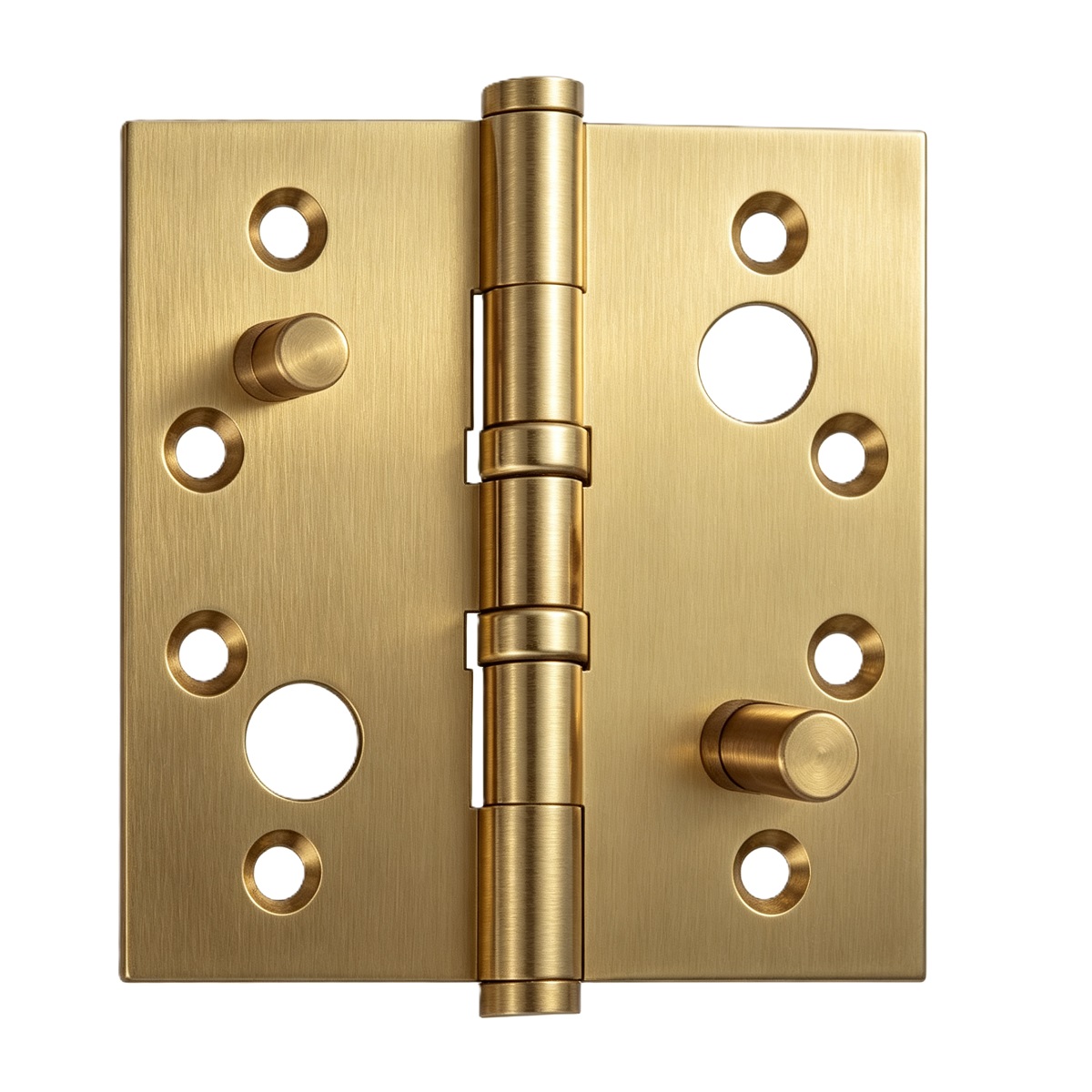 Solid Brass Double Security Stud Butt Hinge