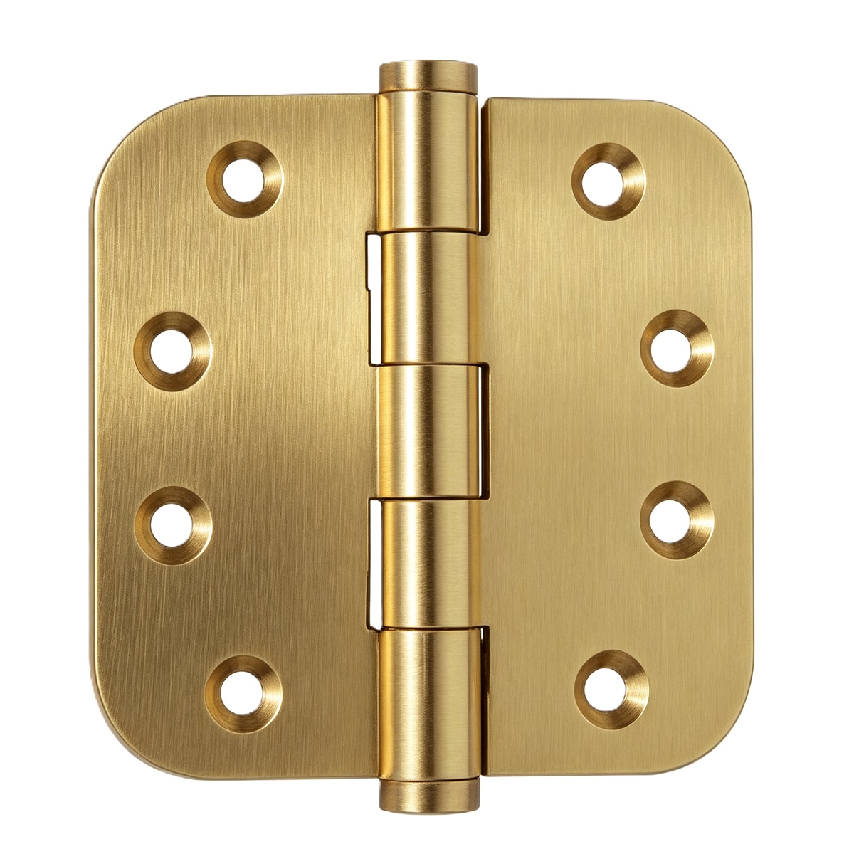 Solid Brass Round Corner Plain Joint Door Hinge