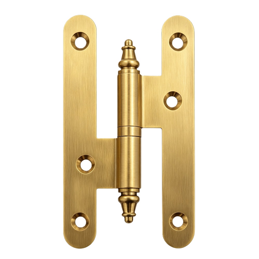 Solid Brass H‑Hinge With Steeple Tip