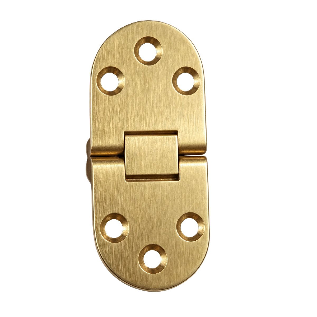 Solid Brass Oval Leaf Cabinet Hinge