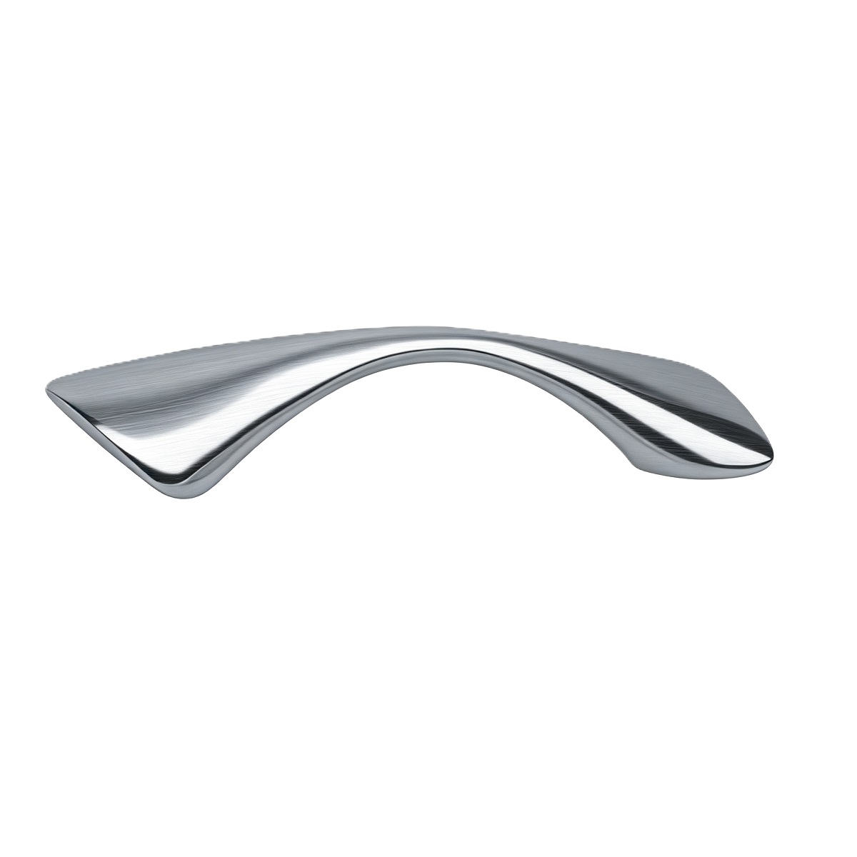 Wave Pointed Tip Flat Stainless Steel Cabinet Pull Handle