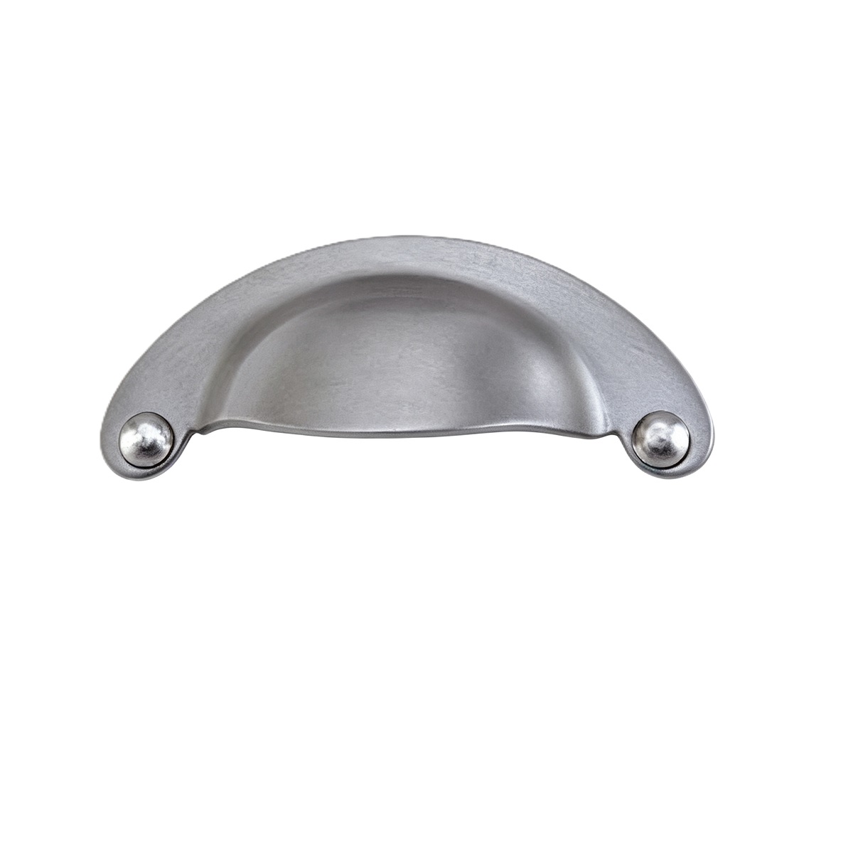 Half Moon Cup Pull With Ball Ends Stainless Steel Cabinet Handle
