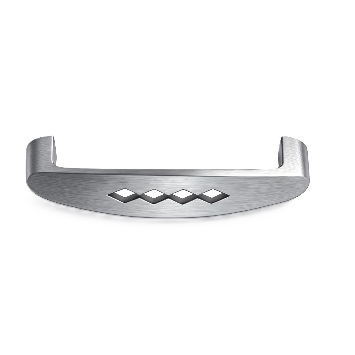 U Bend with Diamond Cut out Pattern Stainless Steel Cabinet Pull Handle